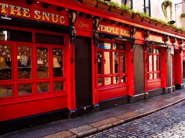 A pub in Dublin's Temple Bar District