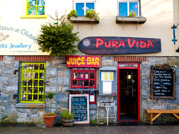 A juice bar in Galway, Ireland.