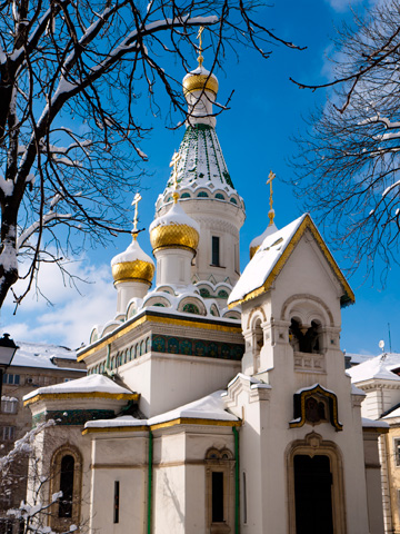 St Nicholas the Miracle Maker, a Russian church in Sofia, Bulgaria