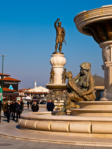 Fountain of the Mothers in Skopje, Macedonia