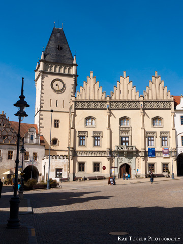 The Tabor town hall in the South Bohemia region of the Czech Republic