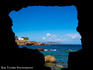 View from a Cave in Crete, Greece