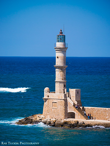 Chania Lighthouse in Crete, Greece