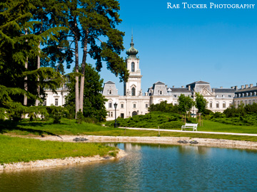 Festetics Palace and gardens in Keszthely, Hungary