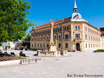 A square in Keszthely, Hungary