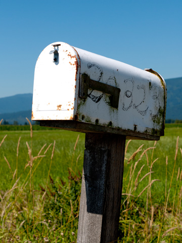 A country mail box in British Columbia, Canada