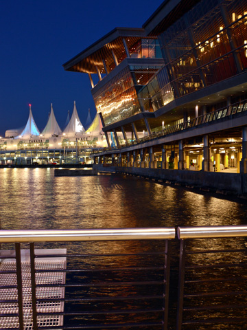 Vancouver BC's convention centre and Canada Place