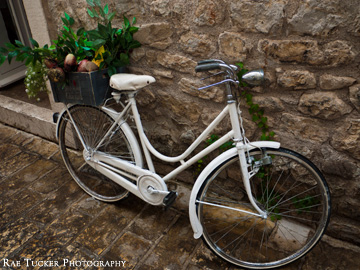 A bicycle in Budva, Montenegro