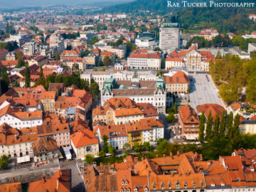 City view from the Ljubljana Castle