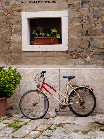 A bicycle in Piran, Slovenia