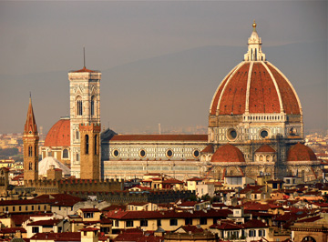 The Duomo stands as the tallest building in Florence, Italy