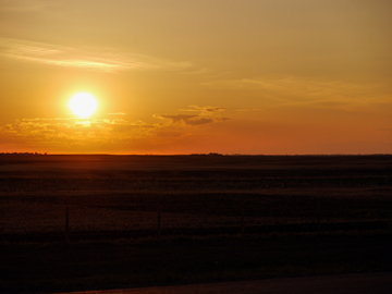 A prairie sunset in Alberta, Canada