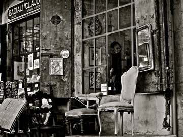 An antiques store in Arezzo, Italy
