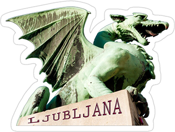 Ljubljana City of Dragons Sticker