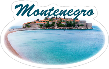 Sveti Stefan in Montenegro sticker