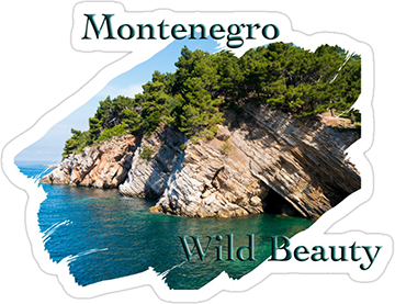 Montenegro wild beauty sticker