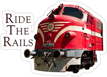 Ride the Rails Train Sticker