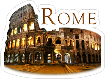 Rome coliseum sticker