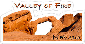 Valley of Fire Nevada Sticker