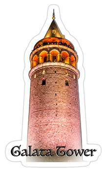 Galata Tower in Istanbul Sticker