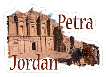 Petra Jordan Sticker