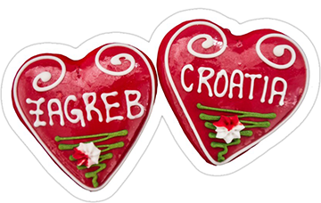 Zagreb Croatia Licitar Sticker