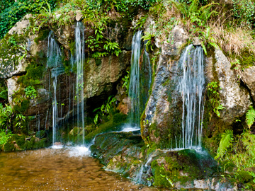 A small waterfall in Ireland.