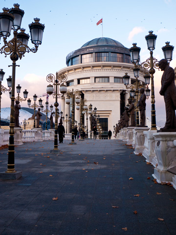 The Art Bridge in Skopje, Macedonia