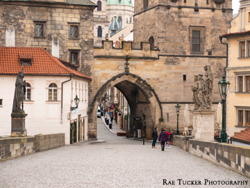 The famous Charles Bridge in Prague, Czech Republic.