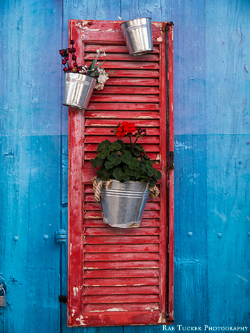 Decorative Red Shutter