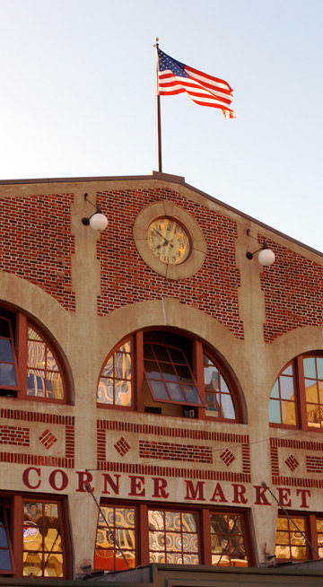 The Corner Market building at Pike Place Market in Seattle, Washington