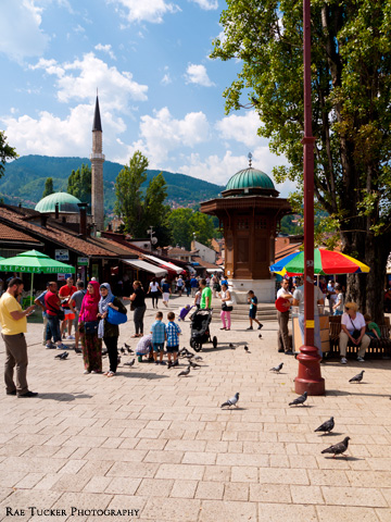 Pigeon Square in Sarajevo, Bosnia