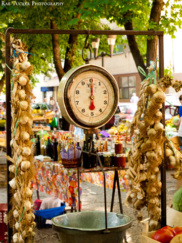 A beautiful scale in the city market in Trebinje, BiH