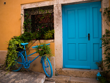 Summer blues in Rovigno, Croatia