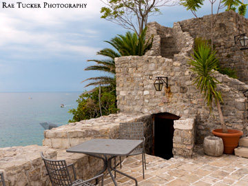 A view of the sea in Budva, Montenegro