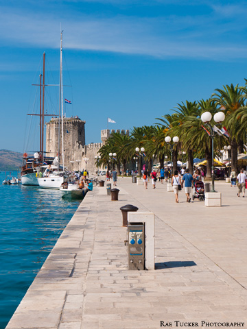 The Riva in Trogir, Croatia