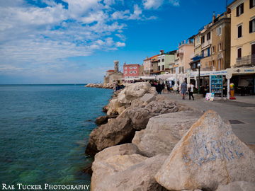 The Riva in Piran, Slovenia