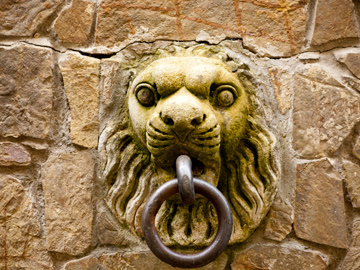 A medieval tether ring for horses