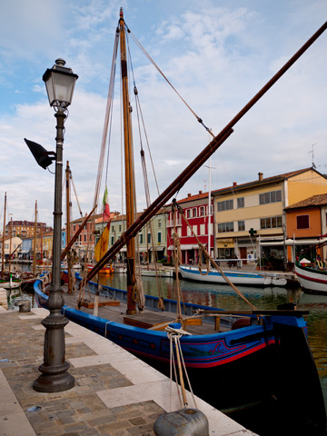 A coastal scene in Cesenatico, Italy