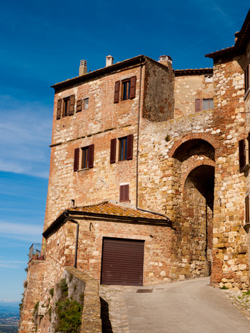 An entrance into Montepulciano, Italy