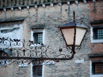 A street lamp in Venice, Italy