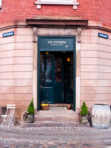 A store entrance in Copenhagen, Denmark