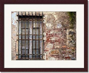 Barred Window Framed Prints