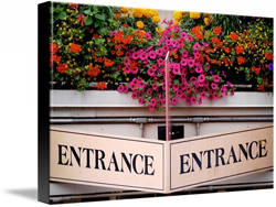 Entrance Sign Canvas Prints