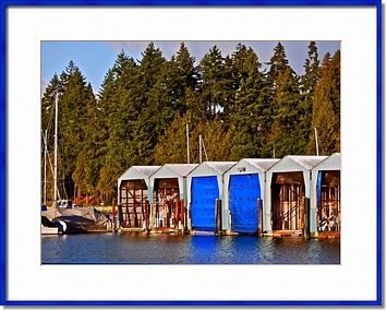 Vancouver Harbour Framed Prints