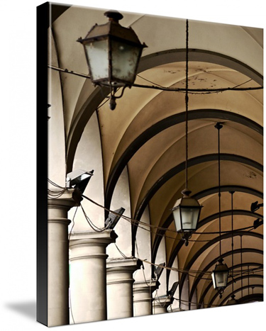 Portico Lanterns Framed Prints