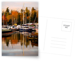 Autumn Harbour Postcards
