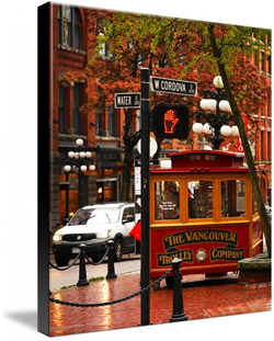 Gastown Trolley Canvas Prints