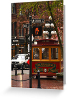 Gastown Trolley Greeting Cards