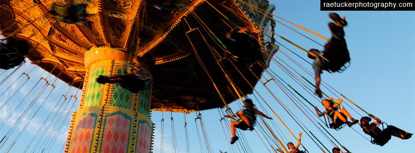 Amusement Park Swings Free Facebook Banner Download